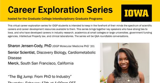 2022.02.14 Career Exploration Series With Sharon Jensen-Cody