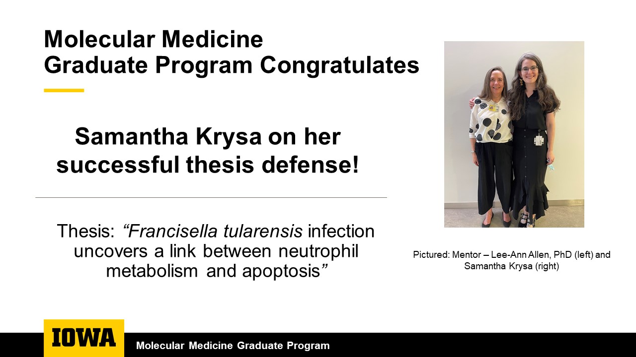 Sam Thesis Congrats