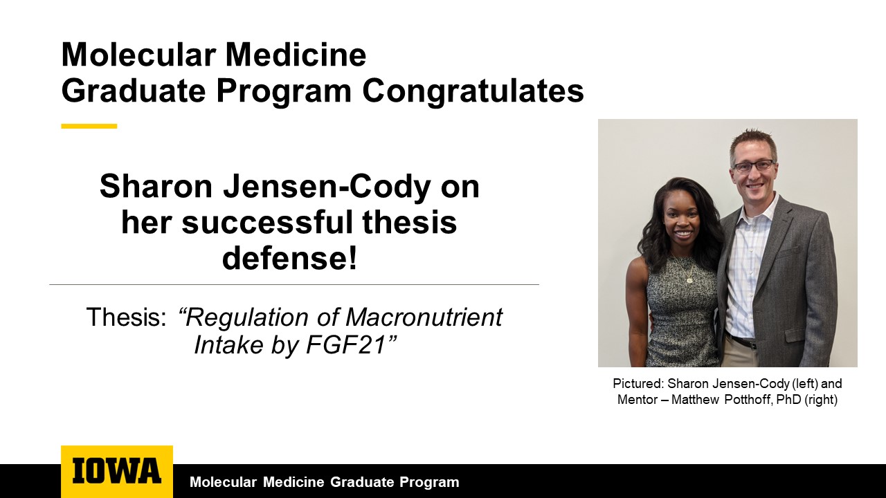 Thesis defense congrats - Sharon Jensen-Cody 2024