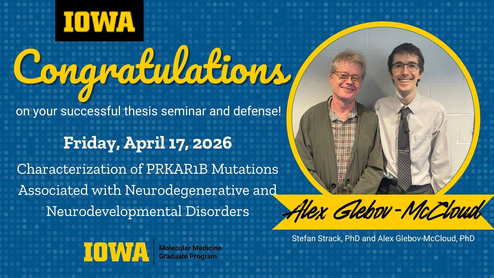 Alex Congrats Thesis
