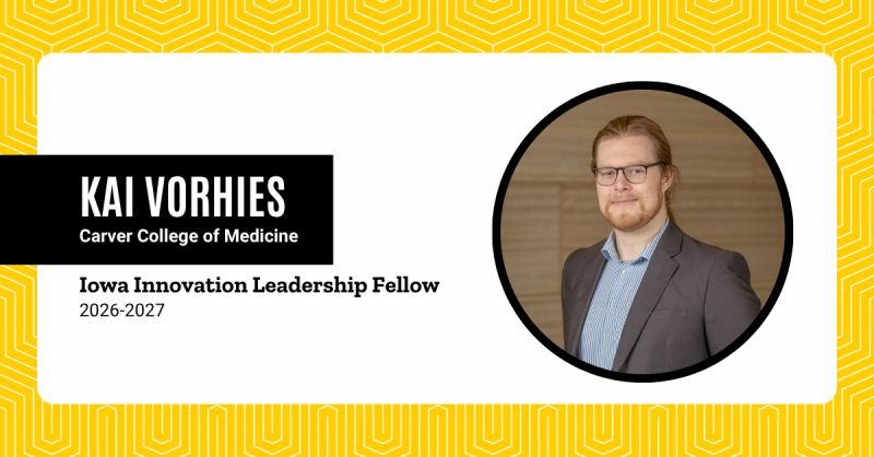 Kai 2026-27 Iowa Innovation Leadership Fellow
