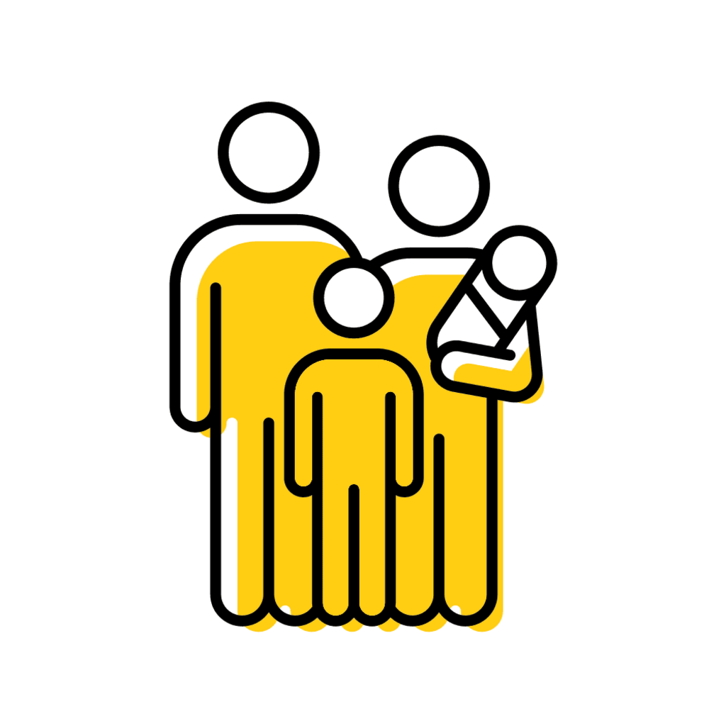 family-baby-two-color-square