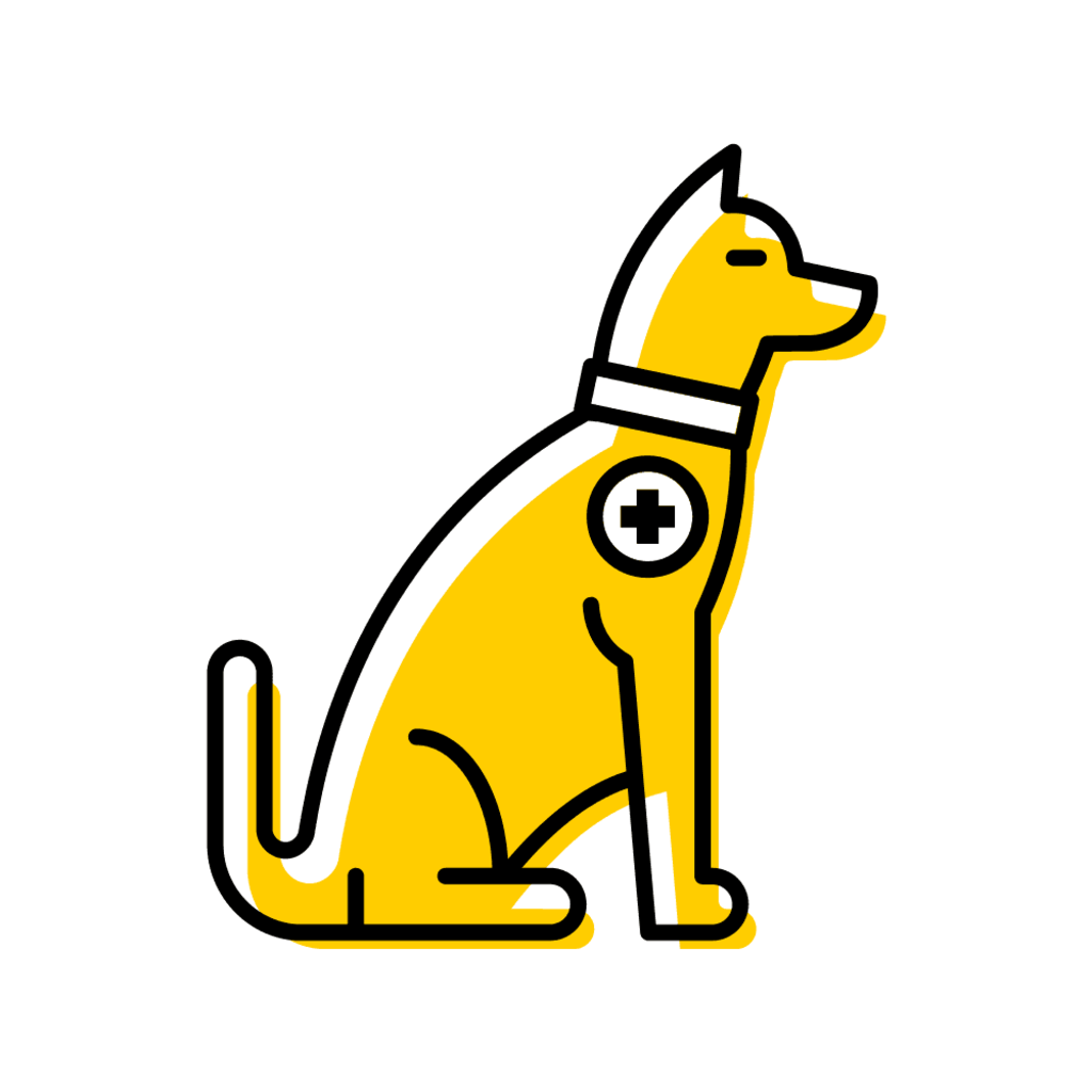 support-animal-two-color-square