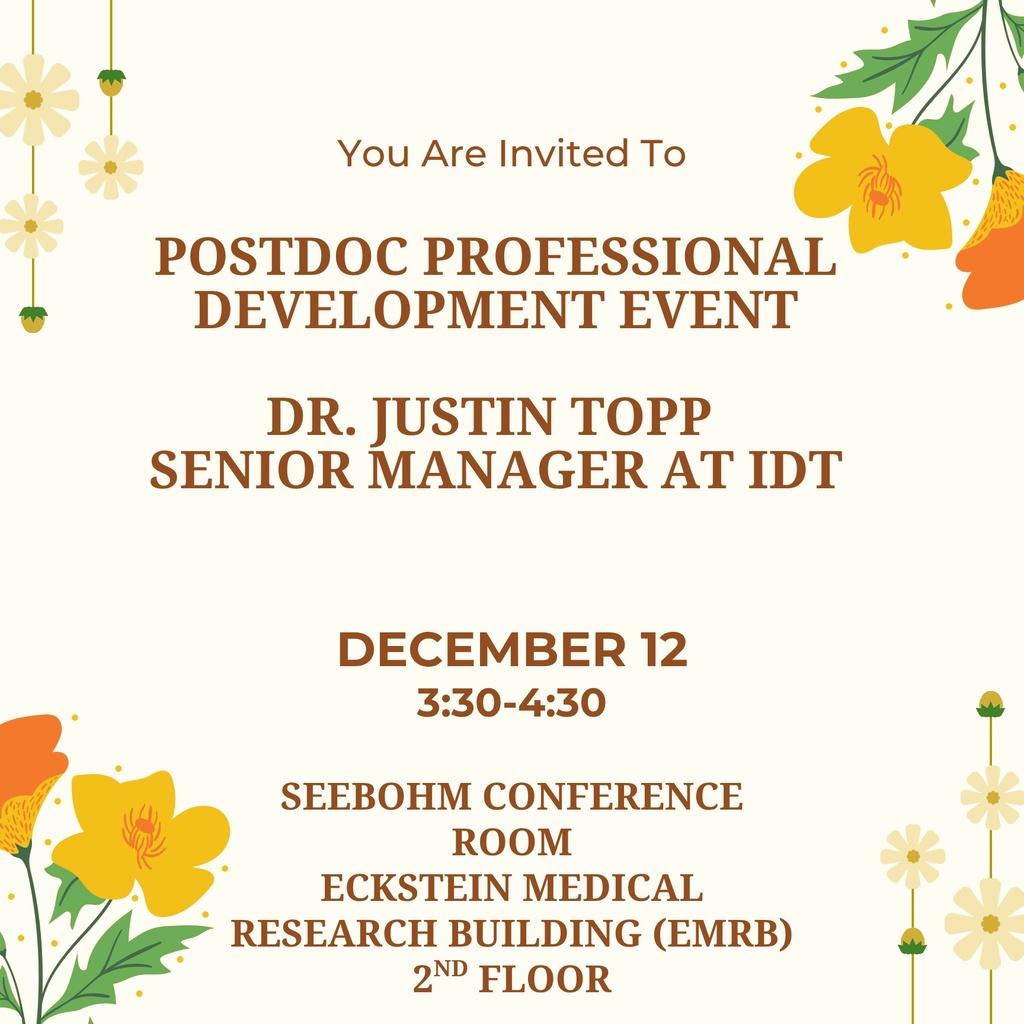 Postdoc Professional Development Speaker promotional image