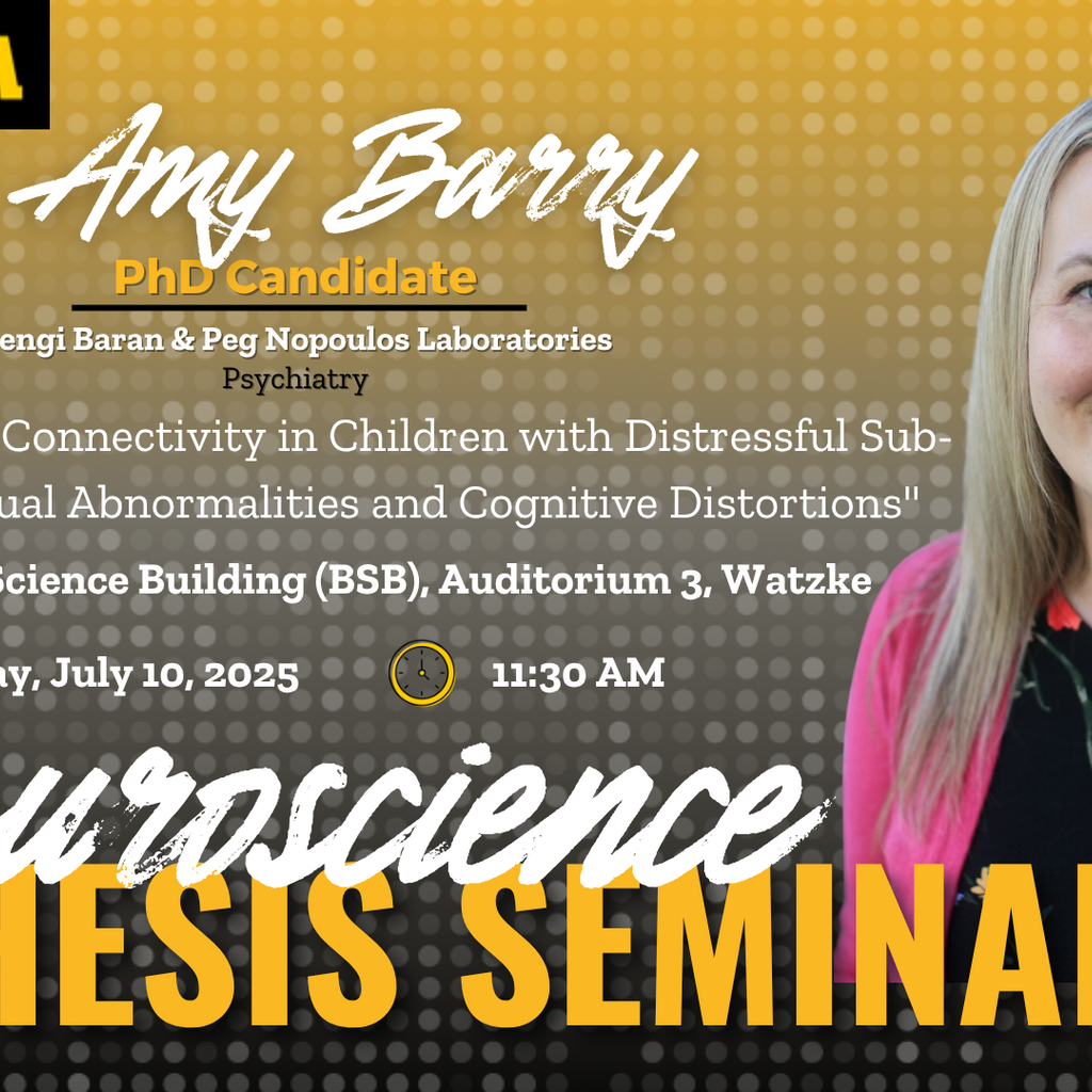 Neuroscience Interdisciplinary Program Thesis Defense Seminar: Amy Barry promotional image