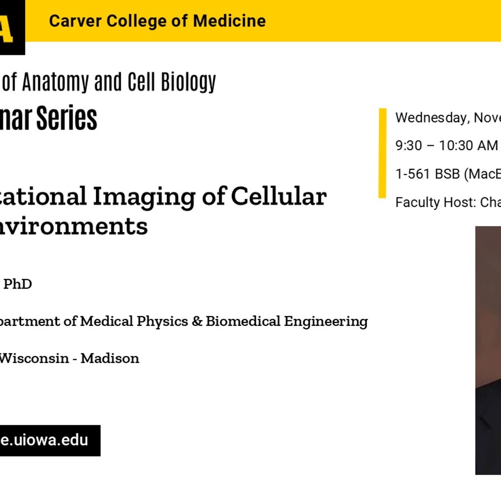 ACB Seminar Series - Dr. Kevin Eliceiri  promotional image