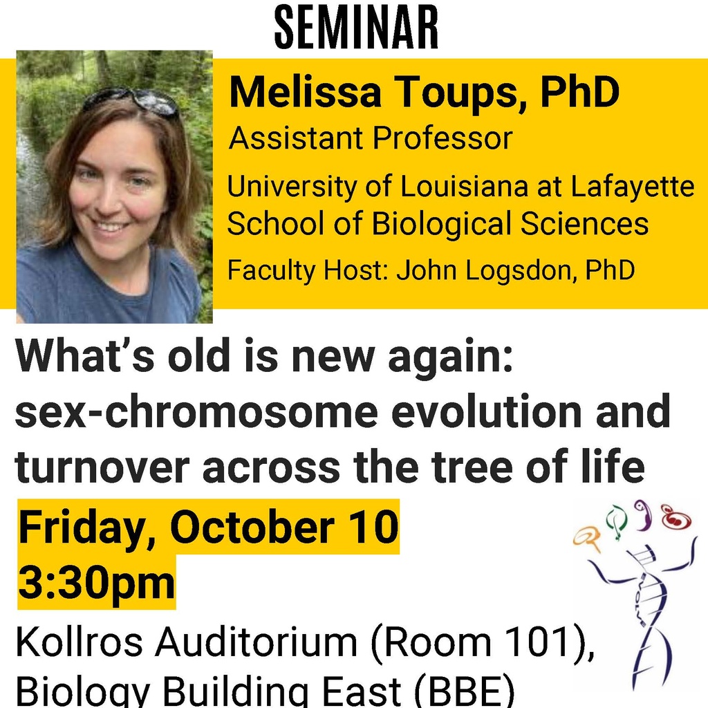 Biology Seminar: "What's old is new again: sex-chromosome evolution and turnover across the tree of life" promotional image