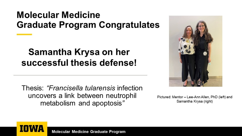Sam Thesis Congrats