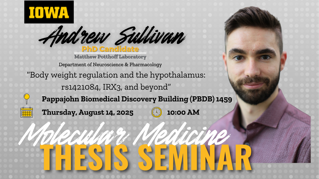 Molecular Medicine Interdisciplinary Program Thesis Defense Seminar: Andrew Sullivan promotional image
