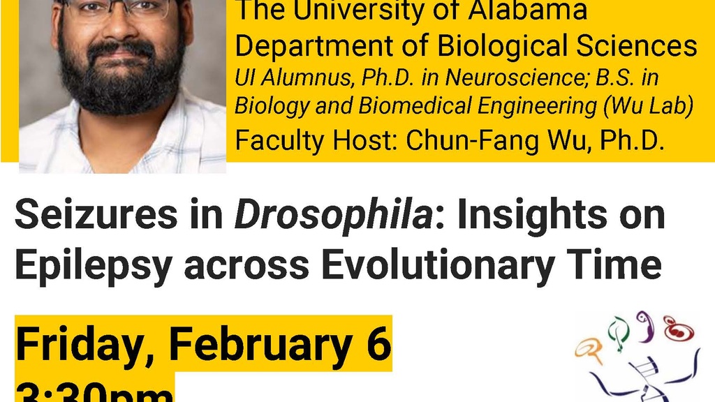 Biology Seminar/Barbara Stay Alumnus Seminar featuring UI Alumnus Atulya Iyengar promotional image