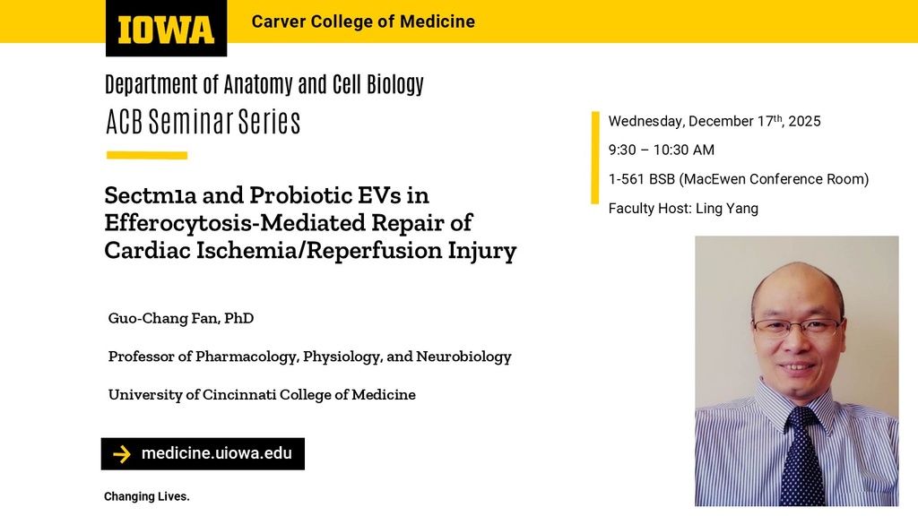 ACB Seminar Series - Dr. Guo-Chang Fan  promotional image