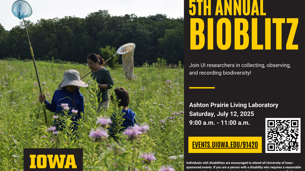 5th Annual BioBlitz at the Ashton Prairie Living Laboratory promotional image